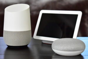 Photo of various Google Home smart devices featuring Google Assistant